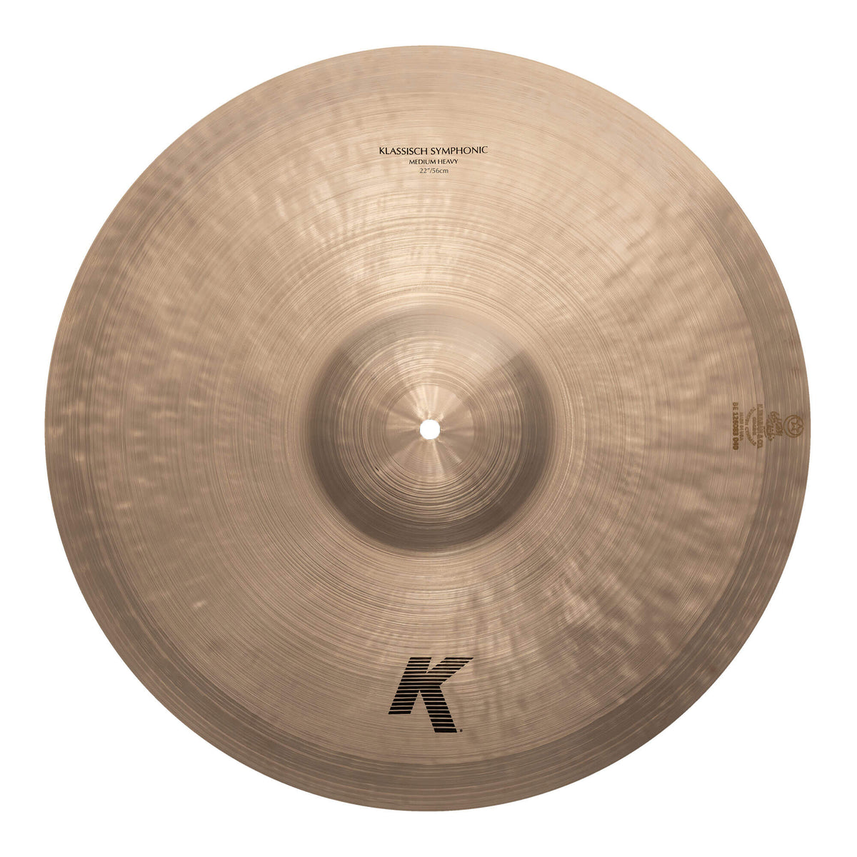 Top-down view of the 22" K Klassisch Symphonic Medium Heavy Pair